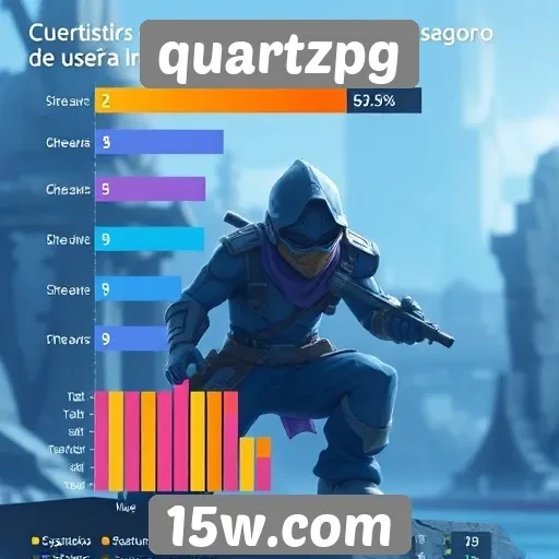 Estatísticas de engajamento dos usuários no quartzpg
